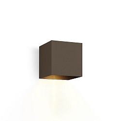 LED Wall luminaire BOX 1.0, up or down, 6W 1800-2850K 400lm, dimmable, bronze