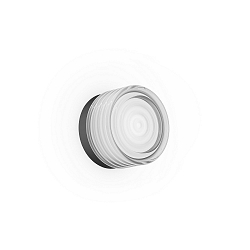 Luminaire mural HAJO IP44 1.0 IP44, noir mat gradable