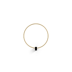 Luminaire mural FINLIN ROUND WALL SURF 1.0 IP20, champagne, noir mat gradable