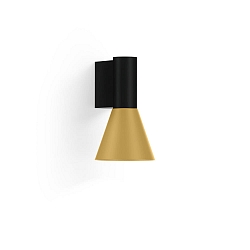 Luminaire mural ODREY WALL SURF 1.3 PAR16 GU10 IP20, or, noir mat 