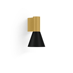 Luminaire mural ODREY WALL SURF 1.3 PAR16 GU10 IP20, or, noir mat 