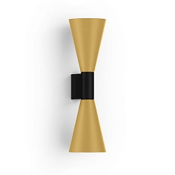 Luminaire mural ODREY WALL SURF 2.5 PAR16 GU10 IP20, or, noir mat 