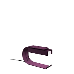 Lampe de table CG01 E14 IP20, aubergine gradable