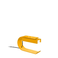 Lampe de table CG01 E14 IP20, jaune gradable