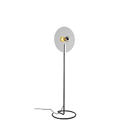 floor lamp MIRRO FLOOR 2.0 E27, aluminium, black matt dimmable