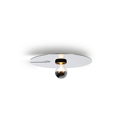 Applique et plafonnier MIRRO CEILING / WALL SURF 1.0 E27 IP20, aluminium, noir mat 