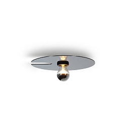 Luminaire mural MIRRO WALL 1.0 E27 IP20, chrome, noir gradable