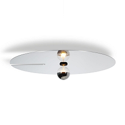 Applique et plafonnier MIRRO CEILING / WALL SURF 3.0 E27 IP20, aluminium, noir mat 