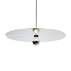 Luminaire à suspension MIRRO CEILING SUSP 3.0 E27 IP20, aluminium, noir mat 