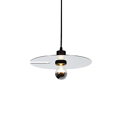 Luminaire à suspension MIRRO CEILING SUSP 1.0 E27 IP20, aluminium, noir mat 