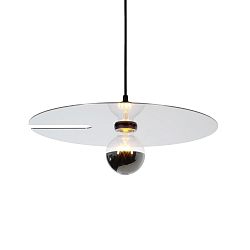 Luminaire à suspension MIRRO CEILING SUSP 2.0 E27 IP20, aluminium, noir mat 