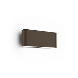 Luminaire mural d’extérieur KIOSK 1.0 haut bas, avec optique de lentille IP65, bronze gradable