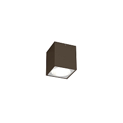 Plafonnier extérieur TRAIN 1.0 Bas, carré, dimmable IP65, bronze, mat gradable