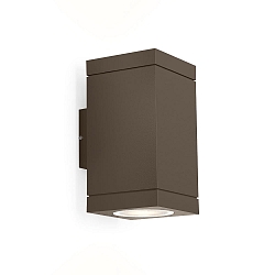 Luminaire mural d’extérieur TUBE CARRÉ OUTDOOR WALL SURF 1.0 PAR16 GU10 IP65, bronze 
