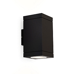 Luminaire mural d’extérieur TUBE CARRÉ 2.0 bilatéral IP65, noir gradable