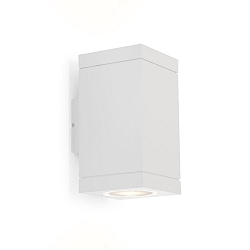Luminaire mural d’extérieur TUBE CARRÉ 2.0 bilatéral IP65, blanche gradable
