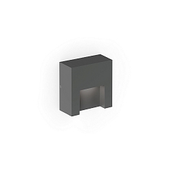 Luminaire mural d’extérieur RETO WALL SURFACE OUTDOOR 0.8 angulaire IP65, anthrazit gradable
