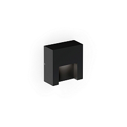 Luminaire mural d’extérieur RETO WALL SURFACE OUTDOOR 0.8 angulaire IP65, noir mat gradable