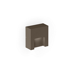 Luminaire mural d’extérieur RETO WALL SURFACE OUTDOOR 0.8 angulaire IP65, bronze gradable