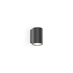 Luminaire mural d’extérieur TRAM WALL 1.0 1 voie, cylindrique, dimmable IP65, anthracite mat gradable