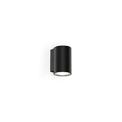 Luminaire mural d’extérieur TRAM WALL 1.0 1 voie, cylindrique, dimmable IP65, noir mat gradable