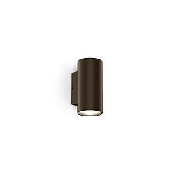 Luminaire mural d’extérieur TRAM WALL 2.0 2 voies, cylindrique, dimmable IP65, bronze, mat gradable