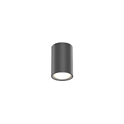 Outdoor LED Ceiling luminaire TRAM ROUND 1.0, IP65, round, 6W 3000K 36°, CRi >90, dimmable, black