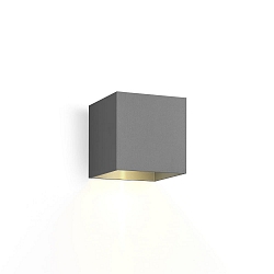 Luminaire mural d’extérieur BOX 1.0 forme en dé, réglable, unilatéral IP65, gris foncé gradable