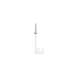 Crochet de fixation MULTI-BASE HOOK FOR 6MM DOVEL mécanique, blanc éclatant