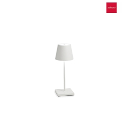 Lampe de table POLDINA MINI dimmable IP65, blanche gradable