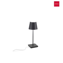 Lampe de table POLDINA MINI dimmable IP65, gris fonc gradable
