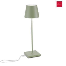 Lampe de table  POLDINA PRO IP65, vert sauge gradable