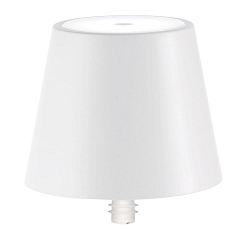 Lampe rechargeable POLDINA STOPPER IP54, blanc mat gradable