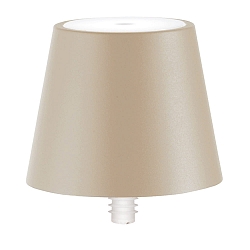 Lampe rechargeable POLDINA STOPPER IP54, couleur sable gradable
