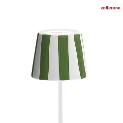 lamp shade POLDINA, green, striped