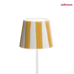 lamp shade POLDINA, yellow, striped
