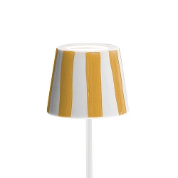 Abat-jour POLDINA, jaune, rayé