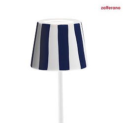 lamp shade POLDINA, blue, striped