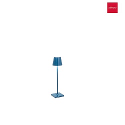 Lampe de table  accu POLDINA MICRO IP65, bleu gradable