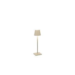 Lampe de table � accu POLDINA MICRO IP65, couleur sable gradable