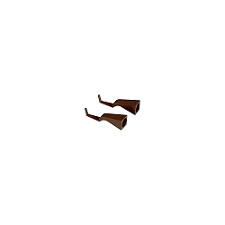 Support mural PENCIL MODULO LUCE lot de 2, corten