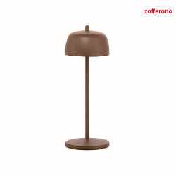 battery table lamp CIRCE IP65, rust dimmable