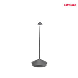 Lampe de table  accu PINA TAVOLO PRO IP54, gris fonc, laqu gradable