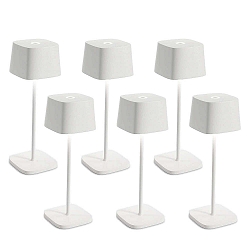 Lampe de table � accu OFELIA TAVOLO PRO lot de 6 IP65, blanche, laqu� gradable