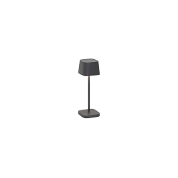 Lampe de table à accu OFELIA MICRO IP65, gris foncé gradable