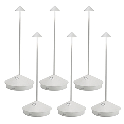 Lampe de table � accu PINA TAVOLO PRO lot de 6 IP65, blanche gradable