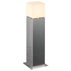 Lampadaire d'extérieur SQUARE POLE 60 médium E27 IP44, acier inoxydable gradable
