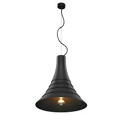 Luminaire à suspension BATO 45 PD grand, rond E27 IP20, noir  gradable
