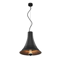 Luminaire à suspension BATO 35 PD petit, rond E27 IP20, noir  gradable
