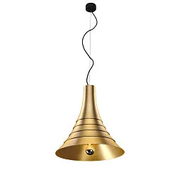 Luminaire à suspension BATO 45 PD grand, rond E27 IP20, laiton brossé gradable